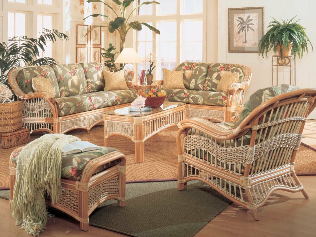 Spectacular Photos Of Wicker Living Room Furniture Photos | Ara Design