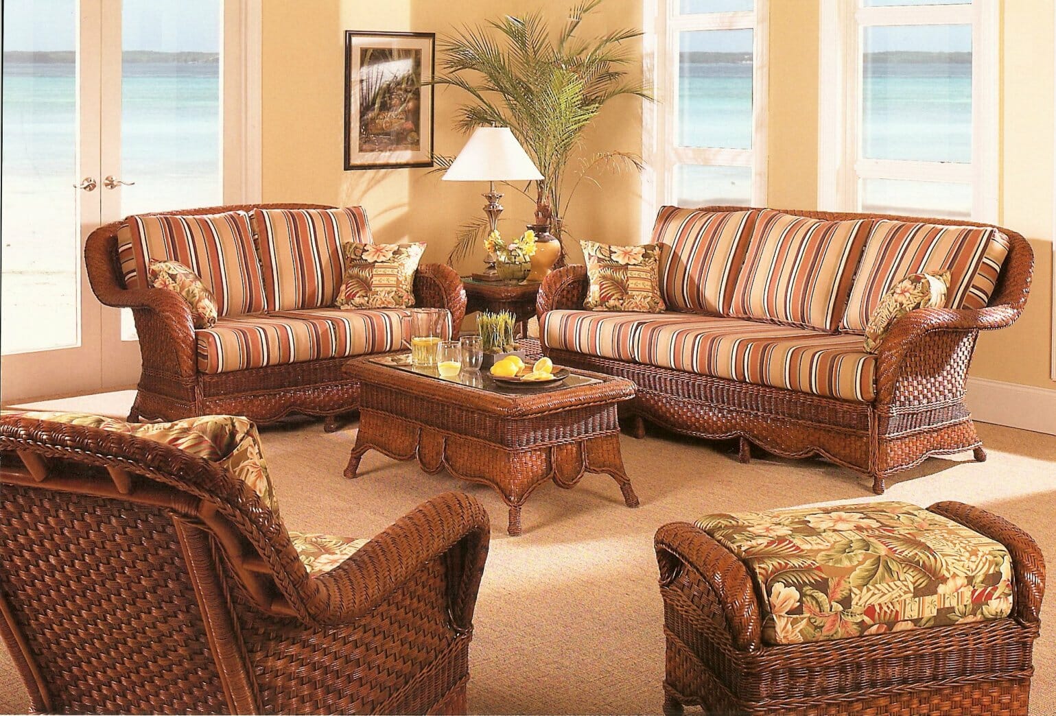 Morning Suin Wicker furniture for sunroom porch patio