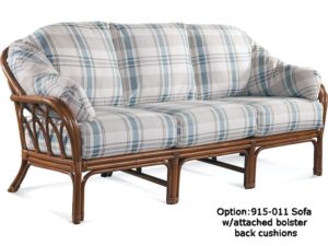 Bayside Rattan Sofa with attached bolsters