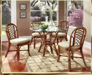 Grand Isle Rattan Dining Side Chairs