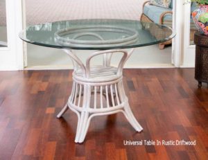 Universal rattan dining tables