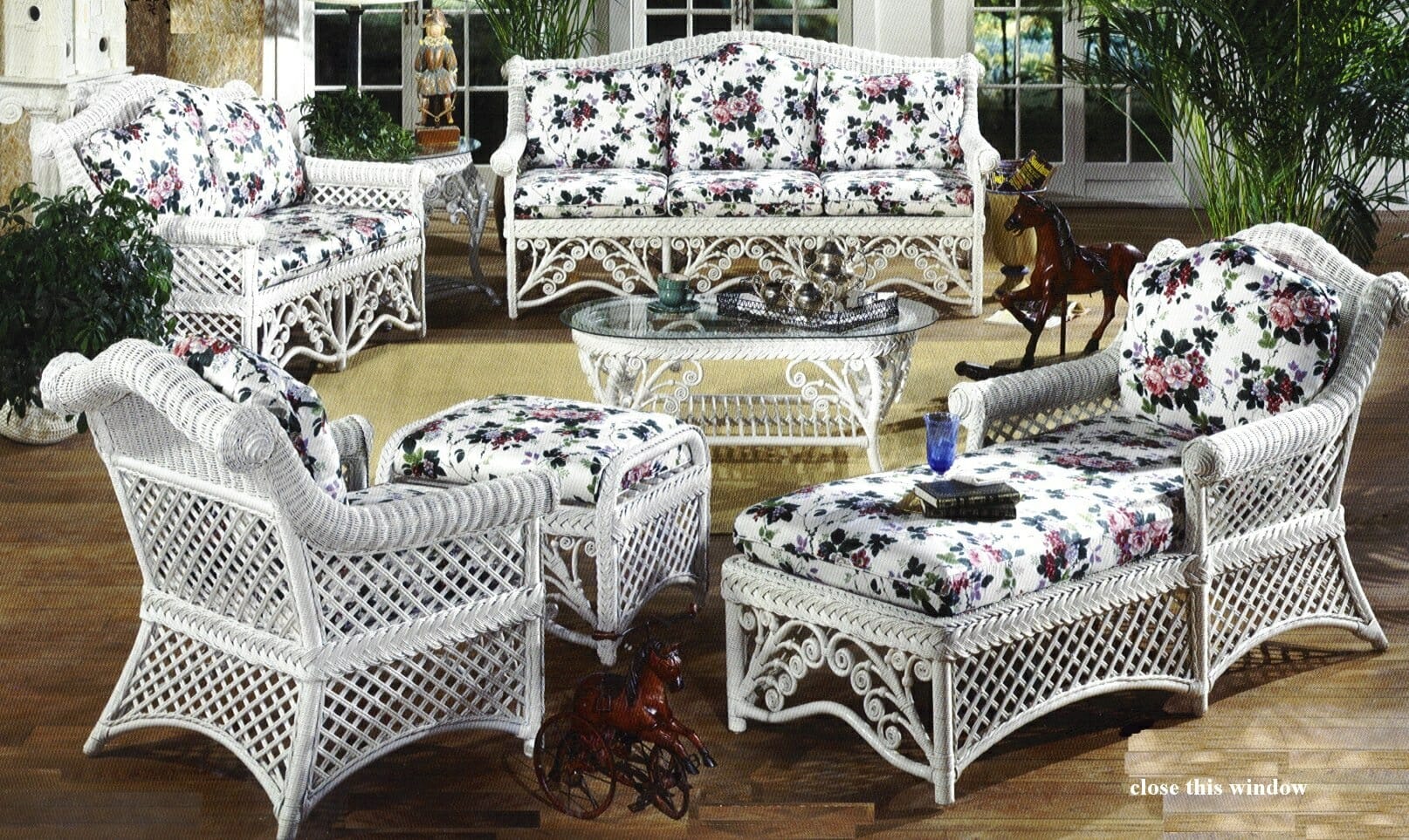 Gazebo Victorian Wicker Furniture | Kozy Kingdom