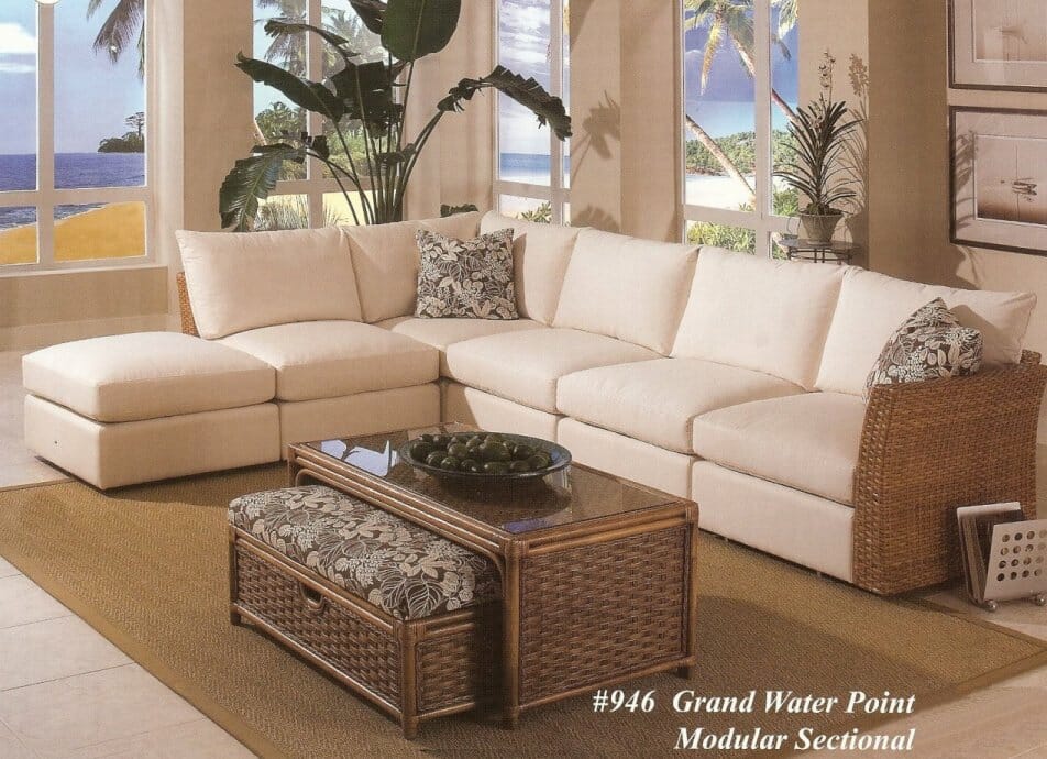 indoor wicker sectional sofa