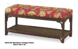 Rattan Bed Bench