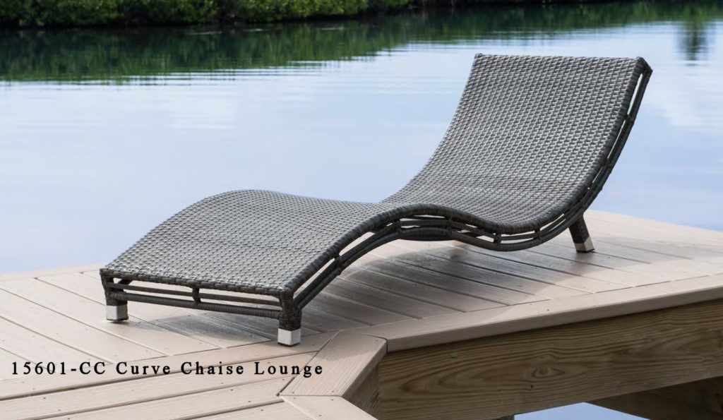 15601 Greystone Outdoor Wicker Chaise Lounge | Kozy Kingdom