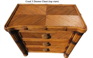 Top view 3 drawer chest