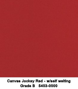 Canvas Jjockey Red Sunbrella Fabric