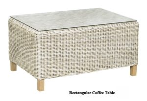 6510 Outdoor Wicker Rectangular Coffee Table
