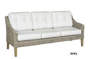 6510 Outdoor Wicker Sofa