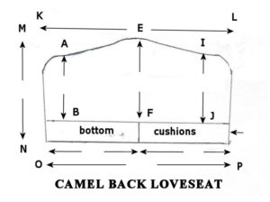Camel-Back Loveseat