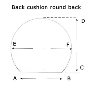 Round Back Illustration - flare out on sides