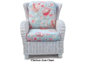 Clarissa Wicker Porch Arm Chair