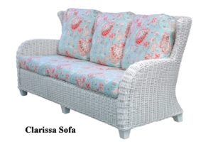 Clarissa Wicker Porch Sofa