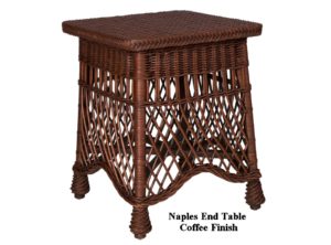 Naples Wicker End Table