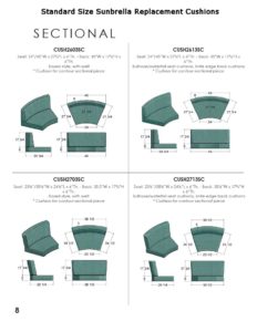 Standard Size Sunbrella Replacement Cushions Page 1