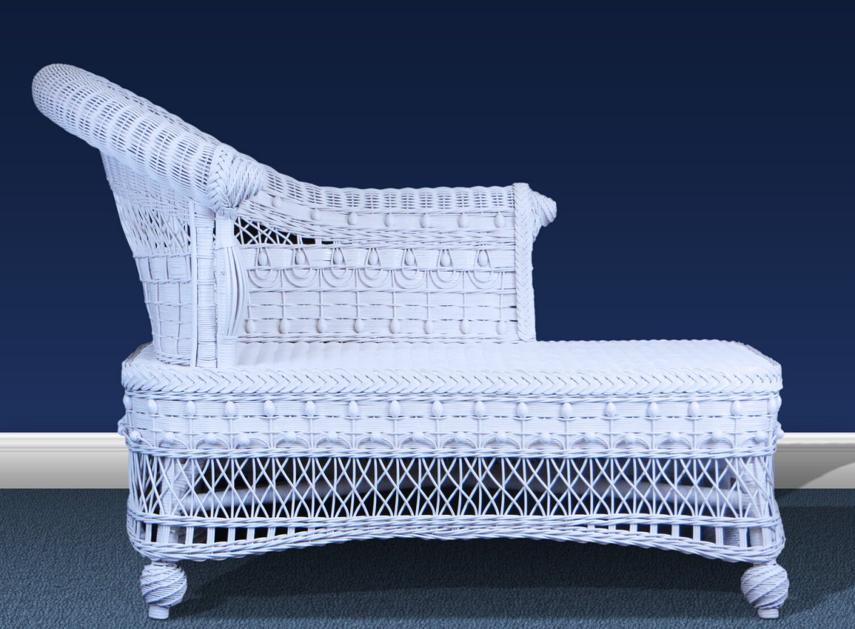 Victorian Chaise Lounge White