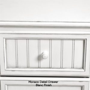 Monaco detail drawer - blanc finish