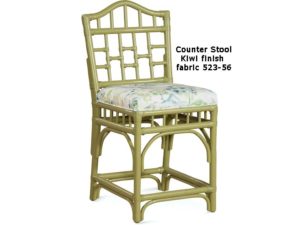 Chippendale-rattan counter stool