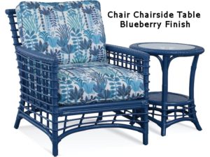 Bridge Hampton wicker chair blueberry finish
