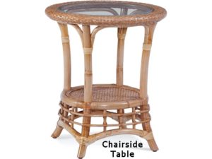 Bridge Hampton wicker chair side table