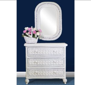 Classic 3 Drawer chest with mirror white