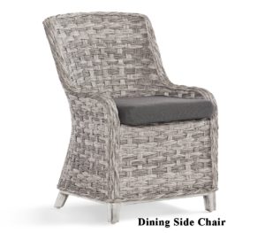 Grand Outdoor Wicker Dining Side Chair