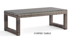 Java outdoor wicker coffee table