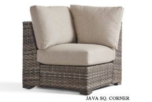 Java outdoor wicker Sq; corner