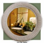 4079/30 30" Round Wicker Mirror