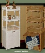 4097 Wicker floor stand