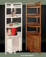 4120 Corner Stand Shelf with 2 Doors