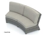 Bainbridge Outdoor Wicker Curved Sofa