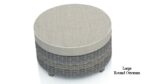 Bainbridge Outdoor Wicker Large Round Ottoman