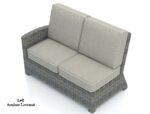 Bainbridge Outdoor Wicker Left Armless Loveseat