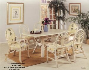 Bali Rattan Oval Dining Set