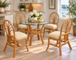 Bali Rattan Dining Set Natural Finish