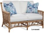 Bridge Hampton wicker loveseat