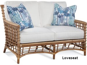 Bridge Hampton wicker loveseat 
