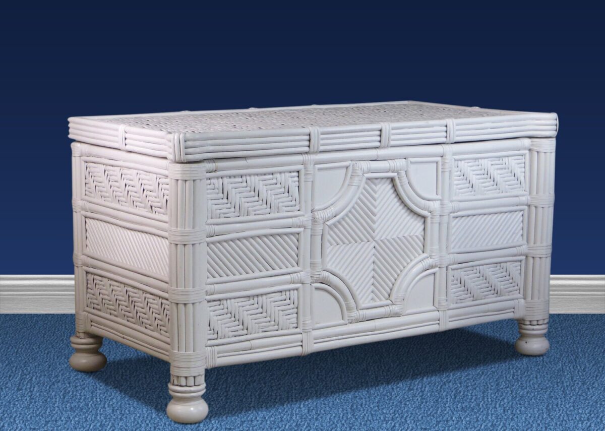 Coral Cove Rattan Trunk White