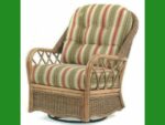 Everglades rattan and wicker swivel glider