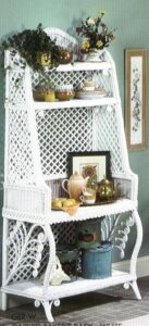 Gazebo Victorian Wicker Baker's Rack