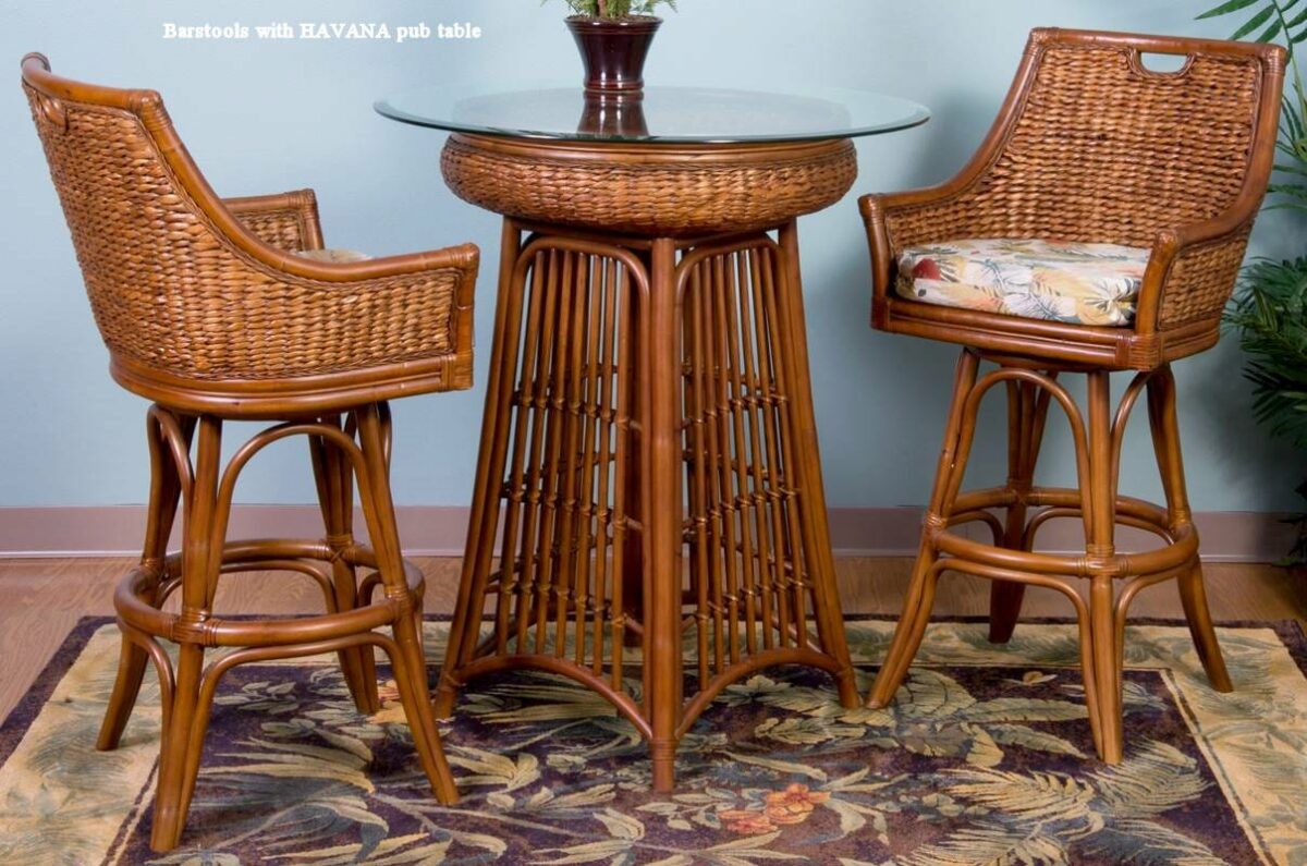Havana rattan wicker pub set