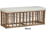 Bridgehampton wicker bench