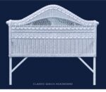 Classic wicker headboard