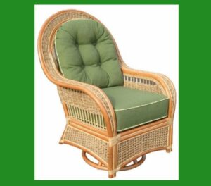Island Paradise rattan swivel rocker