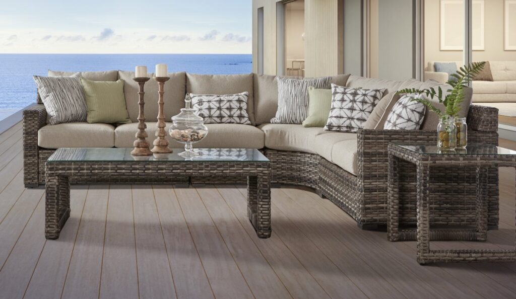 Java Outdoor Wicker Sectional