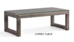 Java outdoor wicker coffee table