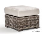 Java outdoor wicker ottoman