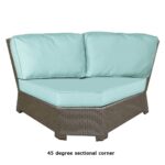 Sag Harbor resin outdoor wicker 45 degree