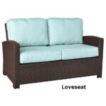 Sag Harbor Resin outdoor Wicker Loveseat